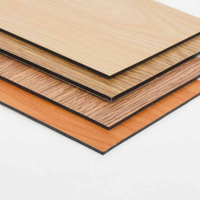 4mm wood grain aluminum composite panel with a realistic timber finish for signage, wall cladding and interior applications. Standard size 1220Ã2440mm, with PE coating options and custom colors available for B2B projects.