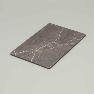 Kratzfeste ACP-Platte aus grauem Marmor | 1,5 mm bis 8 mm starke Aluminium-Verbundplatte mit Steineffekt für architektonische Fassaden