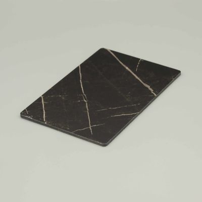 Graue und schwarze Marmoroptik ACP-Platte - Marmor-Aluminium-Verbundplatte