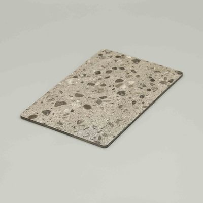 Langlebige, kratzfeste Terrazzo-Acp-Platte, Marmor-Design, PVDF-Aluminium-Verbundplatte 4MM 4x8ft für die Trockenaufhängung von Außenwänden