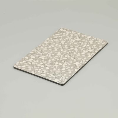 4mm Grauer PVDF-beschichteter Marmor-ACP-Platte - A2-Brandschutz-Aluminium-Verbundplatte