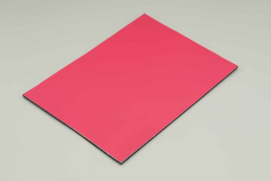 Rote Antibakterielle PE-Aluminium-Verbundplatte Innenwandverkleidung 244cm