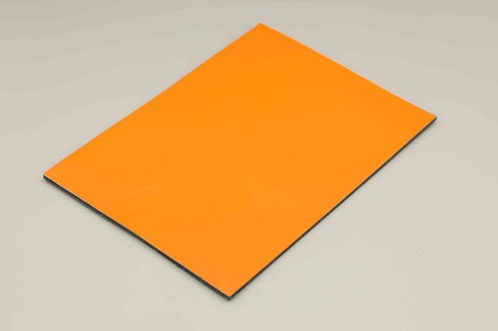 Außenwandplatte ACM mit PVDF-Beschichtung Orange Aluminium Verbundplatte Gebäudekoration 4MM 1,22*2,44m
