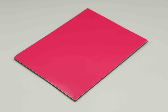 Fuchsia feuerfeste Aluminium-Verbundplatte 48in 96in Acp Aluminium Verkleidung