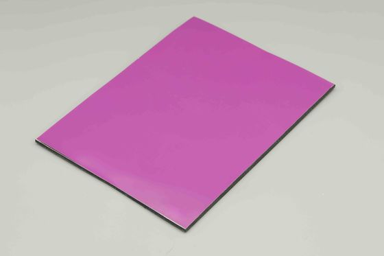 Purple Pe Aluminium Composite Panel 2440mm Außenwandverkleidung Acm Außenplatten Anti-statisch