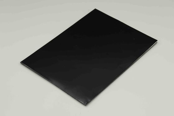 Schwarz 1220 X 2440 Spiegel Aluminium Verbundplatte PVDF Beschichtung Feuerschutz Acp-Blätter