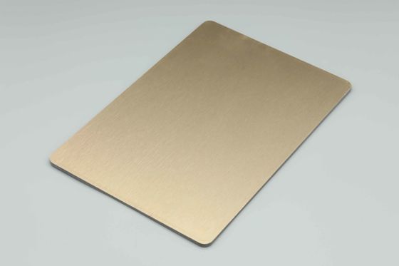 4MM 1,22 X 2,44m Hausverkleidung Bürsten Silber Acm HDPE Outdoor-Verbundplatten