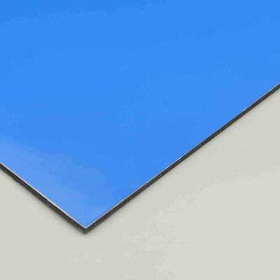 Blaue umweltfreundliche PE-Aluminium-Verbundplatte. 4mm 6mm wetterbeständiges ACM-Blatt für Außenverkleidung und Schilder.