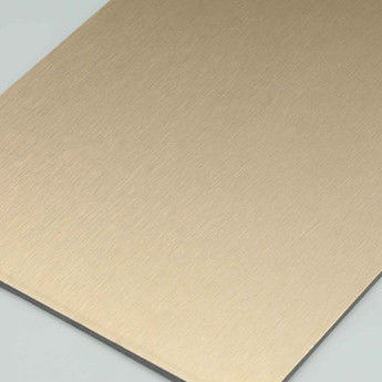 4MM 1,22 X 2,44m Hausverkleidung Bürsten Silber Acm HDPE Outdoor-Verbundplatten