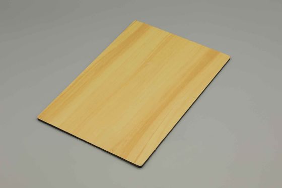 Aluminium-Verbundplatte in Holzoptik für Außenwandverkleidungen | PVDF-ACP-Platte 1220 x 2440 mm