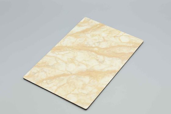 PVDF-beschichtete weiße Marmor-Aluminium-Verbundplatte | 3mm-4mm ACP-Blech für Wandverkleidungen