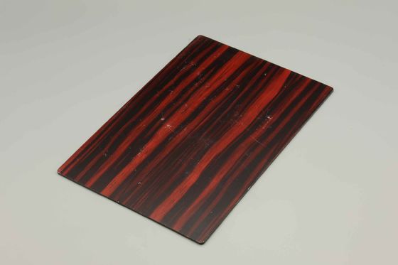 Dekoration Türdesign für die Innenwand Nachahmung von Holzkorn Aluminium Verbundplatten 4MM Wandverkleidung