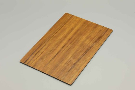 OEM Größe Graue Holzveredelung Acp-Blätter 1220MM X 2440MM Holzkorn Acm-Panels