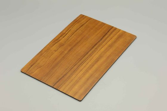 4 mm Holz-Aluminium-Verbundplatte ACP-Blatt mit 2440 mm Länge Schalldämmung und feuerdichte Klasse B1 A2