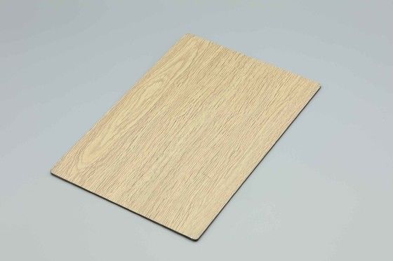 3mm PVDF-beschichtete weiße Ahorn-Holz-Aluminium-Verbundplatte für Außenwandverkleidung ACP-Paneele