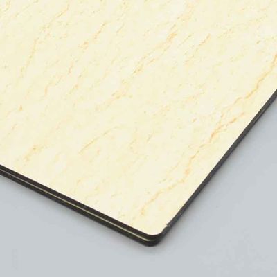 4 mm 1,22 x 2,44 m Kratzfeste Rohstein Textur Aluminiumverbundplatte für Außenverkleidung