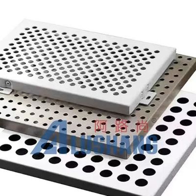 Aluminium Perforierte Aluminiumdecke Fasseltäfel Design regelmäßige Muster Löcher Lüftung