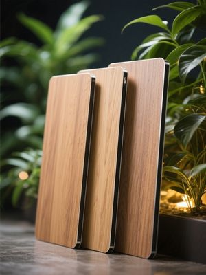 Holz-Aluminium-Verbundplatten mit hohem Wirkungsgrad Holzkorn ACP-Blatt Witterungsbeständig für Büroberflächen Plattformverkleidung