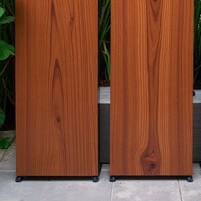 Wetterbeständiges Holzkorn ACP-Blatt für Küstenbüros 4 mm Dicke Fluorkohlenstoffbeschichtung Hochglänzendes Finish